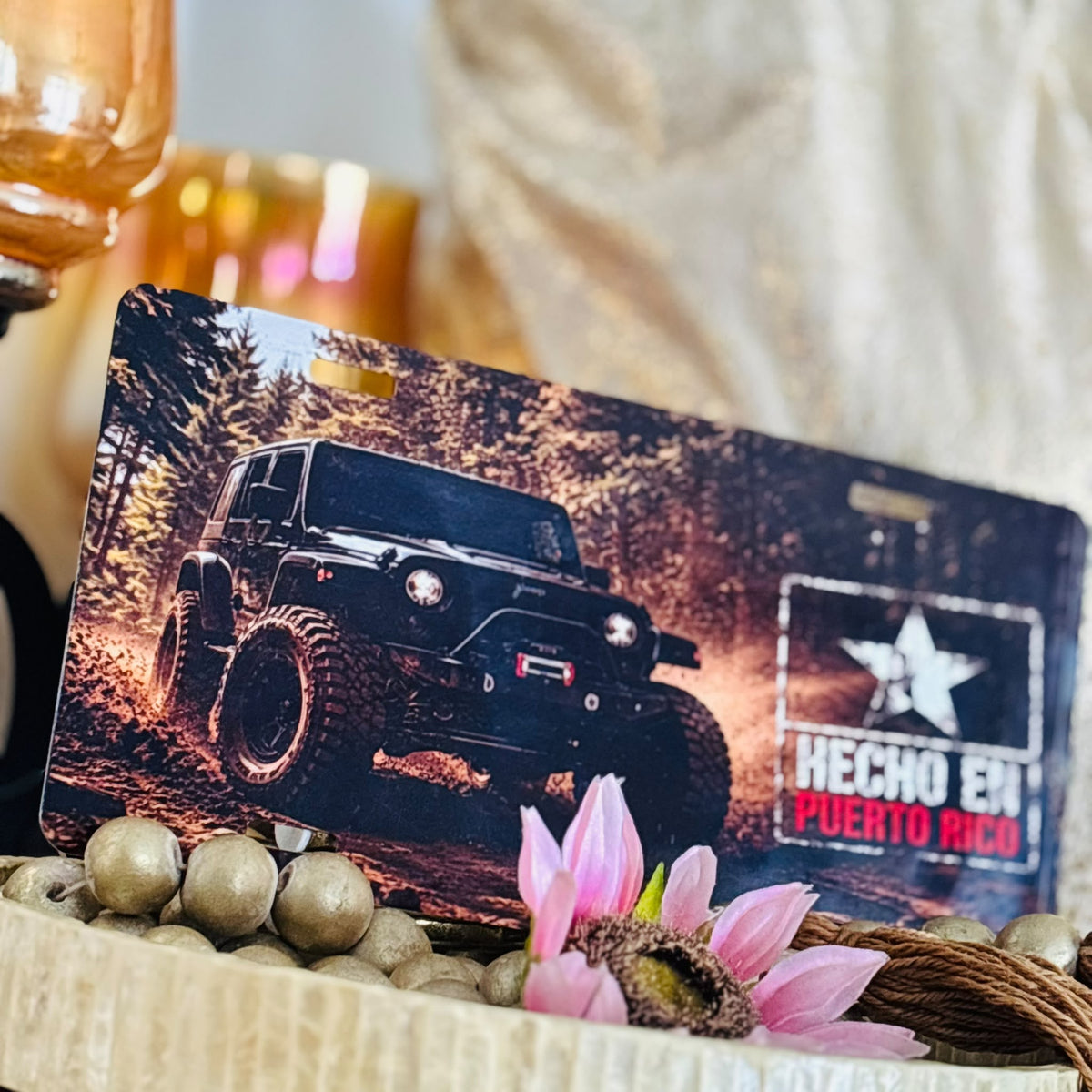 🚙🔥 JEEP PUERTO RICO – ALUMINUM LICENSE PLATE 🇵🇷